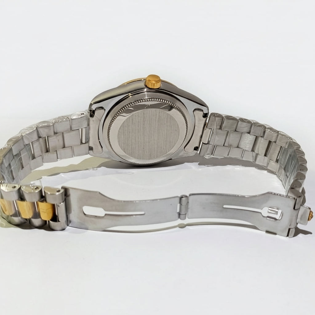Rolex Datejust Inspired Two-Tone Green Dial Watch